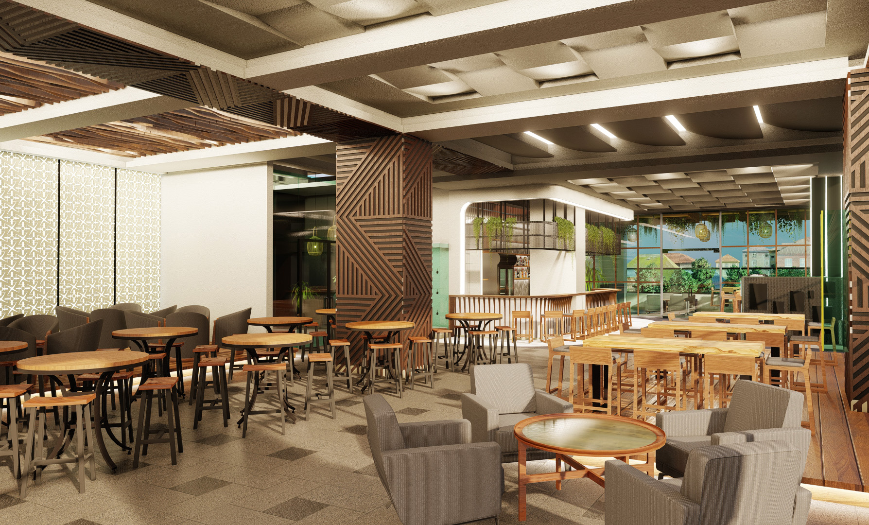 4040 Bar - Architectural Visualisation