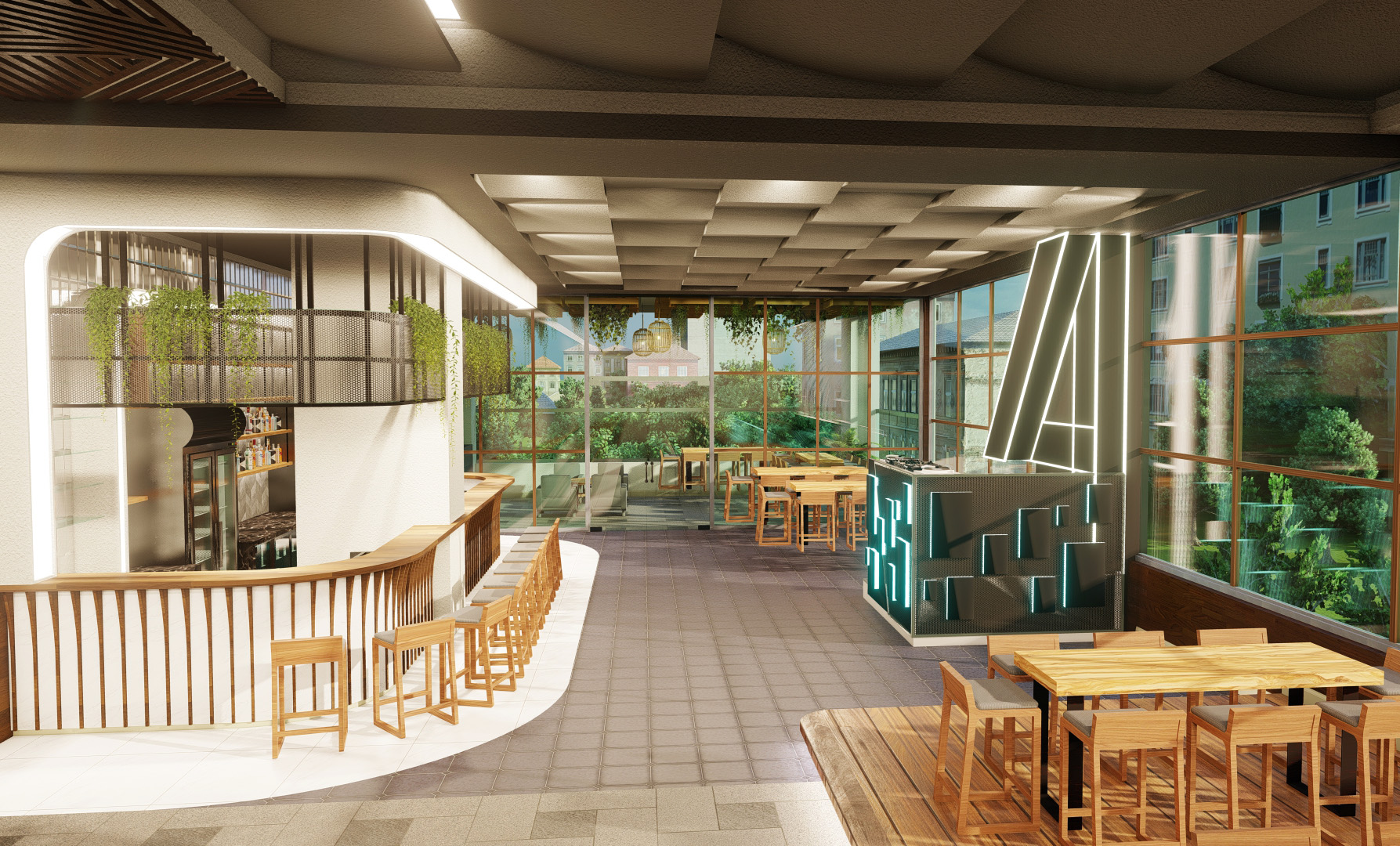 4040 Bar - Architectural Visualisation