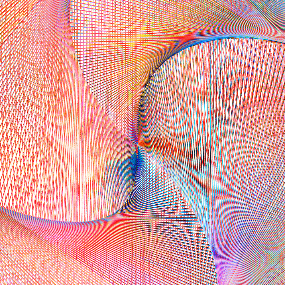 Fluid spiral generative art