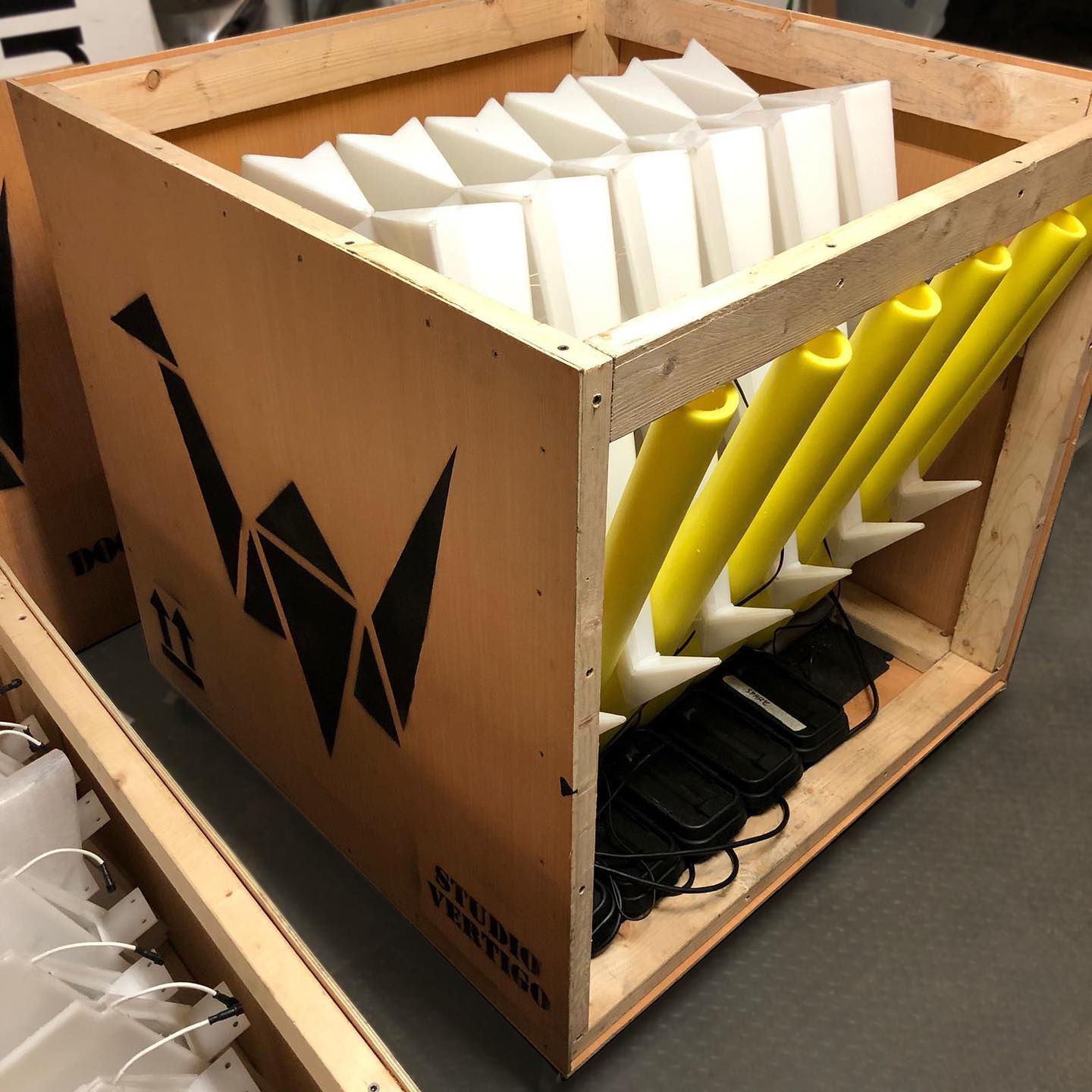 Ghost - Giant Oragami Crane Light Sculpture