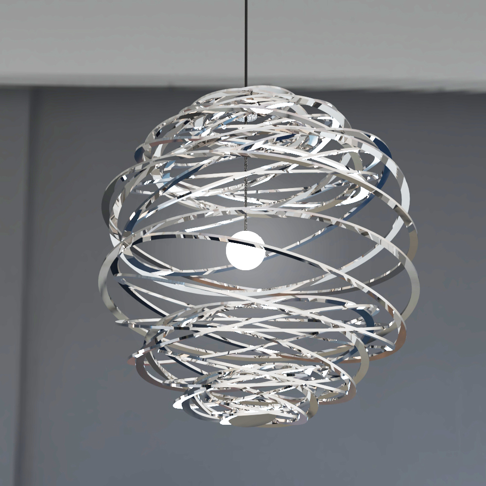 Spun Stainless lampshade