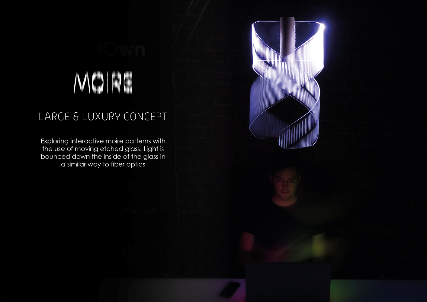Moire - Interactive light piece