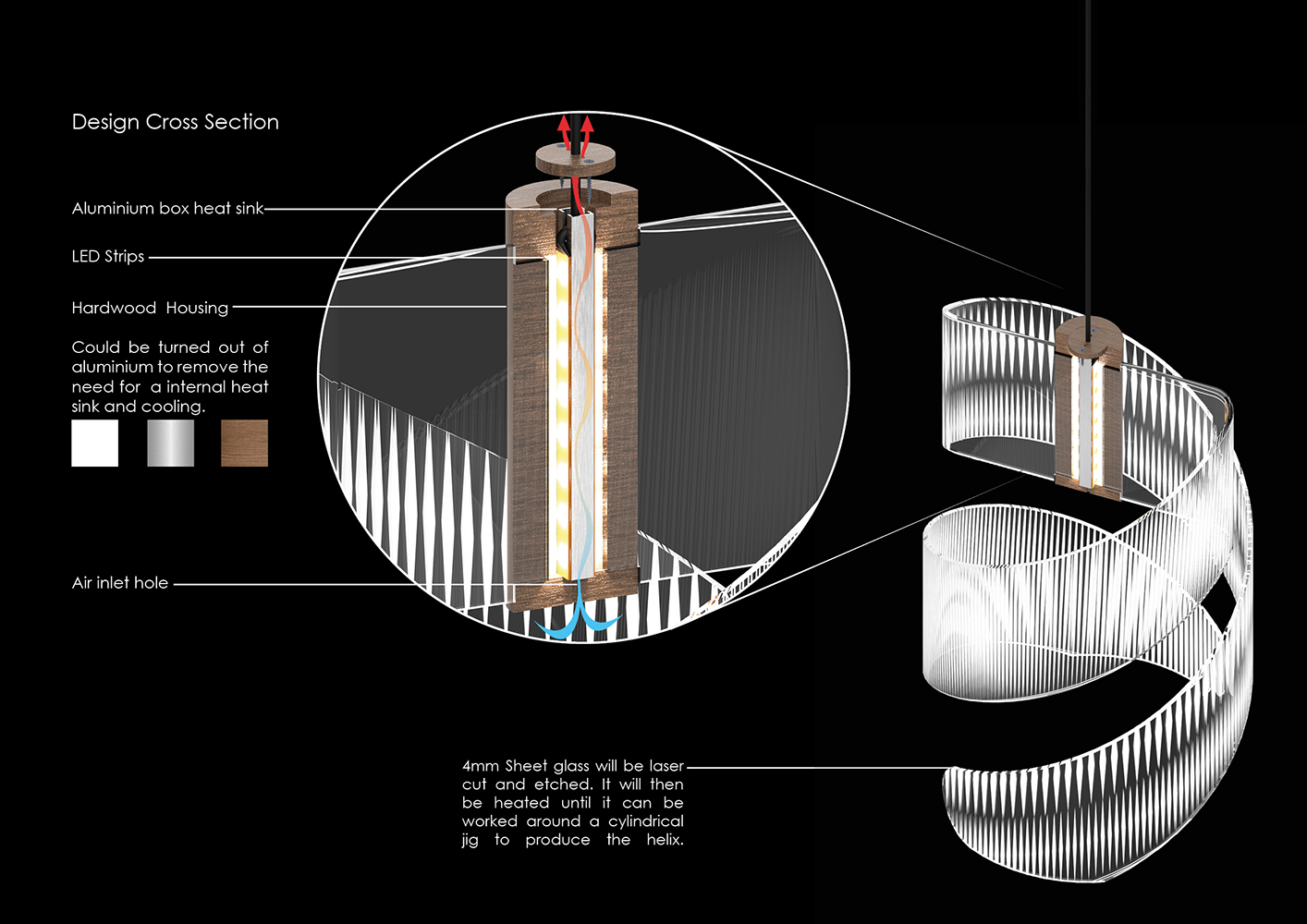 Moire - Interactive light piece