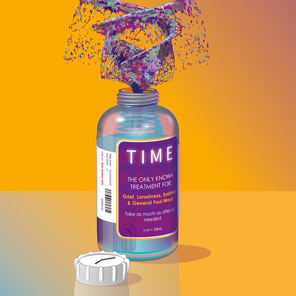 Time Medicine - Vector Illustration